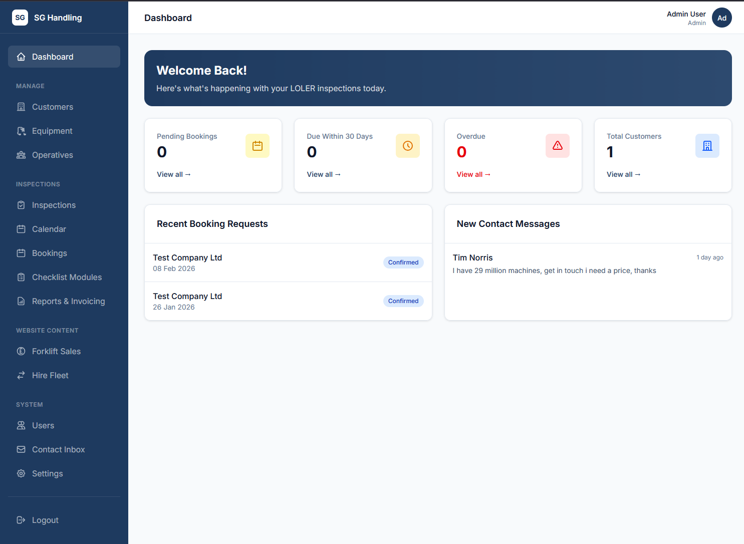 LOLER Compliance System